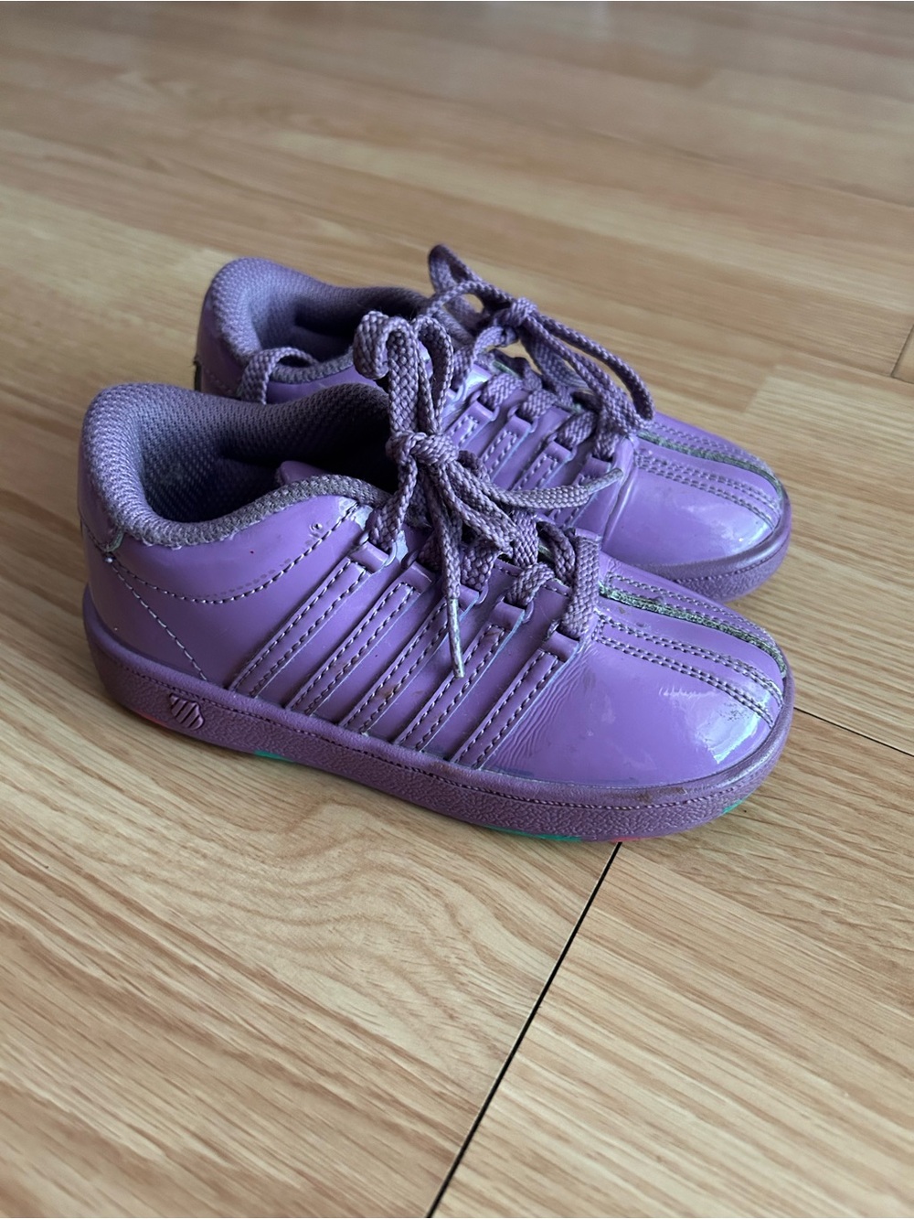 K-Swiss Glossy Purple Patent Leather Sneakers Infants 8.5